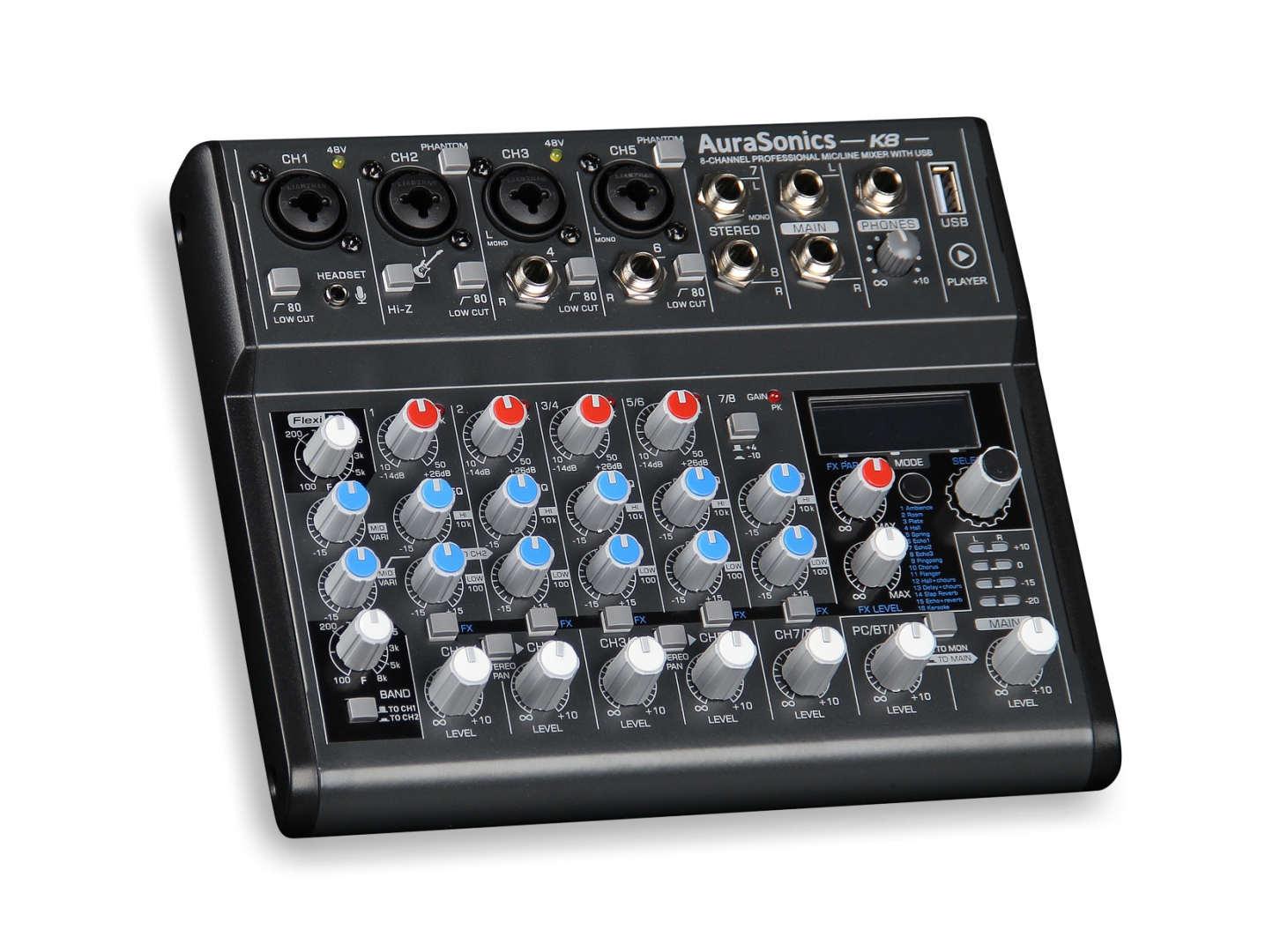 AuraSonics K8 компактный микшерный пульт в Ессентуках