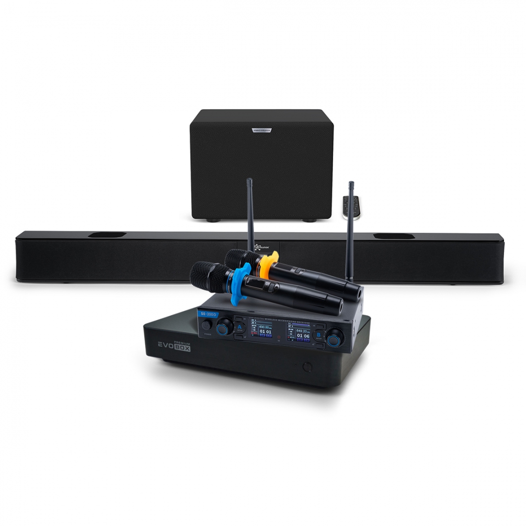 Hi-End караоке-система EVOBOX Premium + EvoSoundBar (саундбар с караоке) в Ессентуках