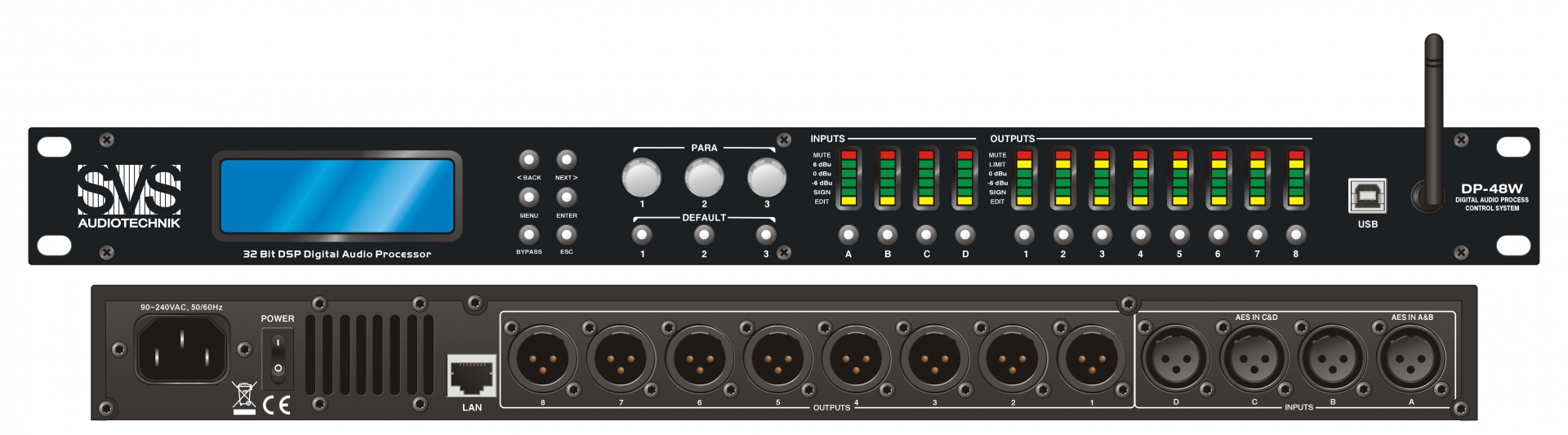 SVS Audiotechnik DP-48W Цифровой процессор: 4 входа 8 выходов в Ессентуках